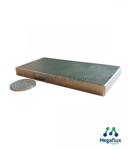 GE - kotak 100 mm x 50 mm x 10 mm, Neodymium Magnet. Ekonomis