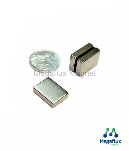 GE - kotak 20 mm x 15 mm x 5 mm, Neodymium Magnet. Ekonomis