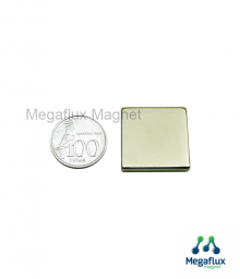 GE - kotak 30 mm x 30 mm x 5 mm, Neodymium Magnet. Ekonomis
