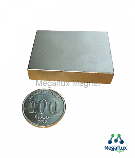 GE - kotak 50 mm x 40 mm x 10 mm, Neodymium Magnet. Ekonomis