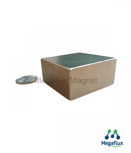 GE - kotak 50 mm x 50 mm x 25 mm, Neodymium Magnet. Ekonomis