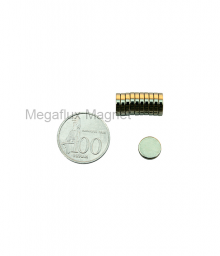 GE - Lingkaran 10 mm x 2 mm, Neodymium Magnet. Ekonomis