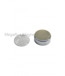 GE - Lingkaran 25 mm x 10 mm, Neodymium Magnet. Ekonomis