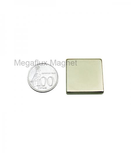 N52, kotak 30 mm x 30  mm x 5 mm, Neodymium Magnet , Super Kuat 